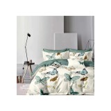 Cumpara ieftin Lenjerie de Pat Bumbac Finet, 6 Piese, Pat Dublu - Gr-303