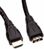 Cablu prelungitor HDMI 4K30Hz T-M 5m Negru, kphdmf5, Oem