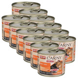 Cumpara ieftin Hrană umedă CARNY ADULT carne de vită+pui 12 x 200 g, Animonda