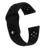 Curea silicon compatibila Huawei Watch GT 3 46mm, VD Very Dream&reg;, telescoape QR, Negru Carbon