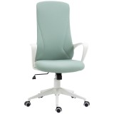 Vinsetto Scaun de birou ergonomic, cu &icirc;nălțime ajustabilă și balans, 62x56x110-119,5 cm, verde | Aosom Romania