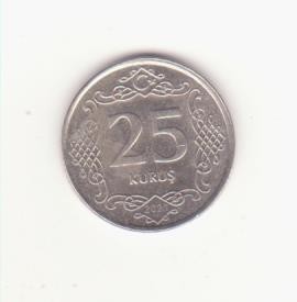 Turcia 25 kuruș 2021 foto