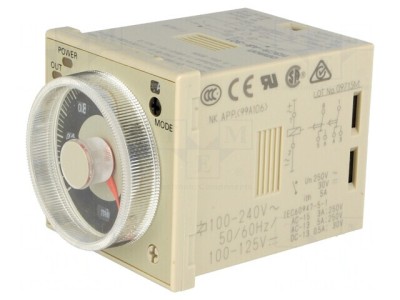 Timer Digital Programabil 0,1s-600h DPDT 250VAC/5A 100-240VAC 100-125VDC foto