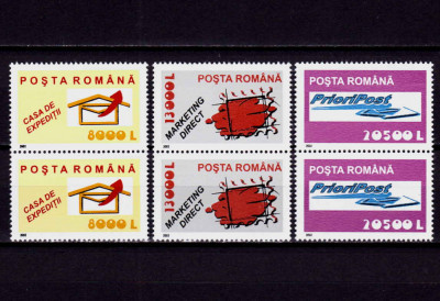 RO 2002 LP 1594,&amp;quot;Servicii postale II&amp;quot;, serie pereche V ,MNH foto