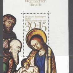 Germany Berlin 1978 Religion Christmas perf. sheet Mi.B7 MNH DA.174