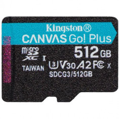 Card de memorie KINGSTON Canvas Go Plus SDCG3, 512GB, microSDXC, 170R A2 U3 V30