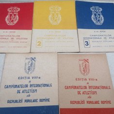 Lot 5 editia 8 și 11 a campionatelor internaționale de atletism ale rpr 1955