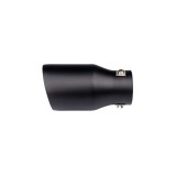 Ornament toba inox negru mat Premium, intrare 6.3 cm, diametru exterior 8.9 cm Cod: MS160-8926MXH