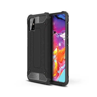 Husa pentru Samsung Galaxy A71 A715, Techsuit, Hybrid Armor, Neagra foto