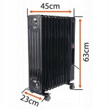 Cumpara ieftin Radiator calorifer electric cu 11 elementi ulei 2500 W cu telecomanda control wi fi Tuya Smart, Powermat