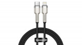 Baseus Cafule Cablu USB C - Lightning, PD, 20W, 1m (negru)