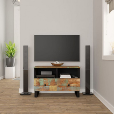 Comoda TV, 70x33x46 cm, lemn masiv reciclat foto