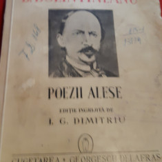 POEZII ALESE D BOLINTINEANU editie ingrijita de I.G.DIMITRIU 1940 T