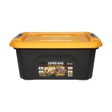 Cutie lada depozitare heavy duty 12L cu capac, galbena, 385x295x175mm Breckner Germany