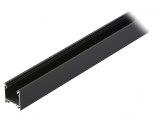 Profil aluminiu LINEA20 negru 1m pentru module LED