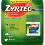 Supliment, Zyrtec, Allergy, Amelioreaza Rapid și Eficient Simptomele Cauzate de Alergiile Sezoniere, cu Cetirizină Diclorhidrat 10 mg, 90 tablete