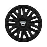 Set 4 capace roti potrivite jantelor de 15 inch (R15) compatibile DACIA, Model - 313 Black
