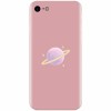Husa silicon pentru Apple Iphone 6 Plus, Saturn On Pink