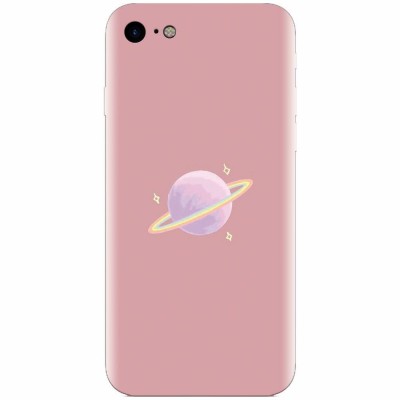 Husa silicon pentru Apple Iphone 6 Plus, Saturn On Pink foto