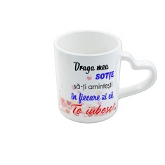 Cana alba cu toarta inima Draga mea Sotie