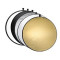 Reflector,blenda de difuzie lumini,5in1,alb,negru,argintiu,auriu,panou 60 cm diametru