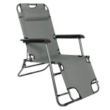 Sezlong pliabil SERSIMO GC30, Relax Zero Gravity, 80x60x153cm, gri mediu Household NewTrend