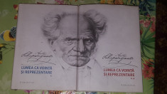 Lumea ca vointa si reprezentare 2 vol./1868pag/ed.humanitas - Schopenhauer foto