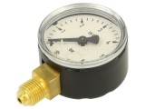Manometru 0-6 bar, 50mm, G1/4, Clasa 1.6, Conexiune Inferioara, Carcasa Metalica