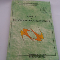 Revista De Psihologie Organizationala Centrul De Psihologie VOL1,NR 3-4