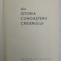 DIN ISTORIA CUNOASTERII CREIERULUI de V. VOICULESCU , M. STERIADE , 1963