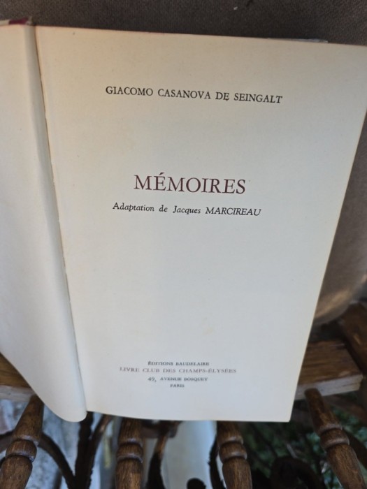 M&eacute;moires - Giacomo Casanova de Seingalt