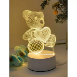 Lampa Decorativa 3D Ursulet - 11x15cm