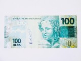 Brazilia 100 Reais 2010,bancnota din imagini la jumătate preț