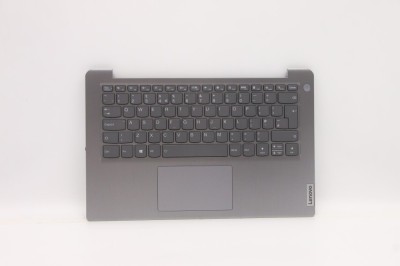 Carcasa superioara cu tastatura palmrest Laptop, Lenovo, IdeaPad 3-14ADA6 Type 82KQ, 5CB1C04423, AP21M000530, AM21M000300, iluminata, Artic Grey, layo foto