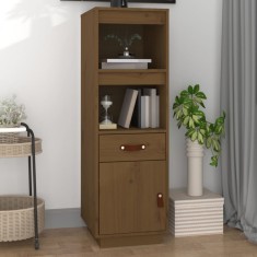vidaXL Dulap &icirc;nalt, maro miere, 34x40x108,5 cm, lemn masiv de pin 820155