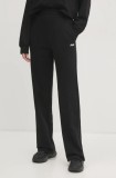 Fila pantaloni de trening Lauka culoarea negru, neted, FAW0910