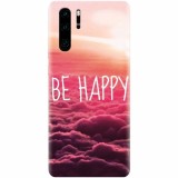 Husa silicon pentru Huawei P30 Pro, Be Happy Puffy Clouds