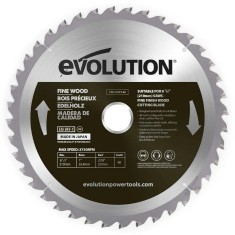 Panza circular pentru taiere fina a lemnului, pentru fierastraie circulare Evolution 210mm, &Oslash;210 x 25.4 mm, 40 de dinti TCT