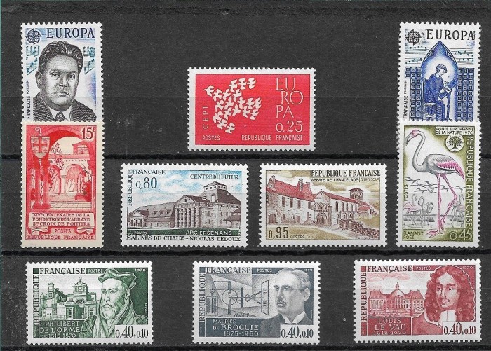 C5914 - lot timbre nestampilate MNH Franta