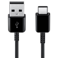 Cablu de date si incarcare pentru Samsung S8/S8+/S9/S9+/S10/S10+/S10 Lite, USB Type C 1.2m, Negru