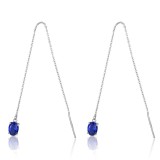 Cumpara ieftin Cercei Argint 925 lungi cu piatra Albastra/Blue ARG397U, Argintboutique