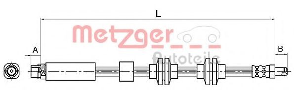 Conducta / cablu frana BMW Seria 1 Cabriolet (E88) (2008 - 2013) METZGER 4110143