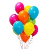 Set 25 baloane din latex, flippy metalizate, model party, 30 cm, multicolore, 2.8 g
