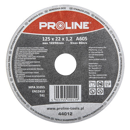 Disc debitare inox 125x1.0mm / a60s