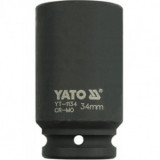 Cheie de impact Yato YT-1134, dimensiune 34 mm, prindere 3/4&rdquo;, lunga