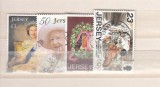 Lot 4 timbre Jersey &ndash; Regina Elisabeta a II-a, Jocurile Olimpice și tematică de Crăciun -A116