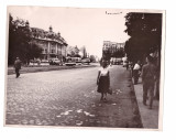 Foto de mari dimensiuni Bucuresti - Piata Universitatii, Alb-Negru, Romania de la 1950, Cladiri