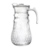 Carafa pentru apa,limonada din sticla cu capac din plastic,transparent,1800 ml