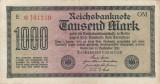 Bancnota Germania 1000 Marci 1922, VF+