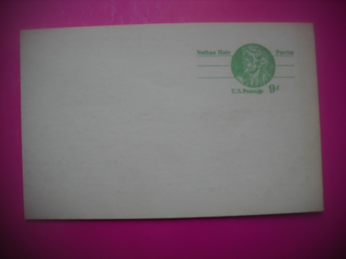 HOPCT 7557 NATHAN HALE PATRIOT-CP VECHE - -SUA-AMERICA DE NORD -CIRCULATA